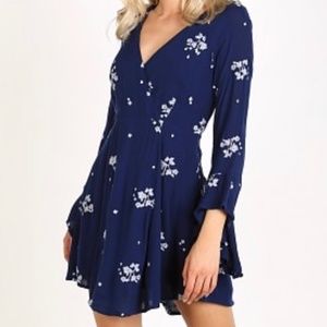 Free People Jasmine Floral Embroidered Dress